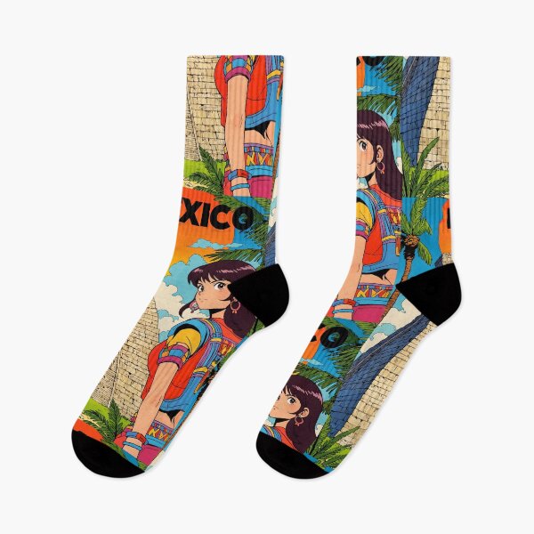 Item preview, Yucatan Mexico Retro Anime Girl 80s Vintage Travel designed and sold by Retro-Anime9.