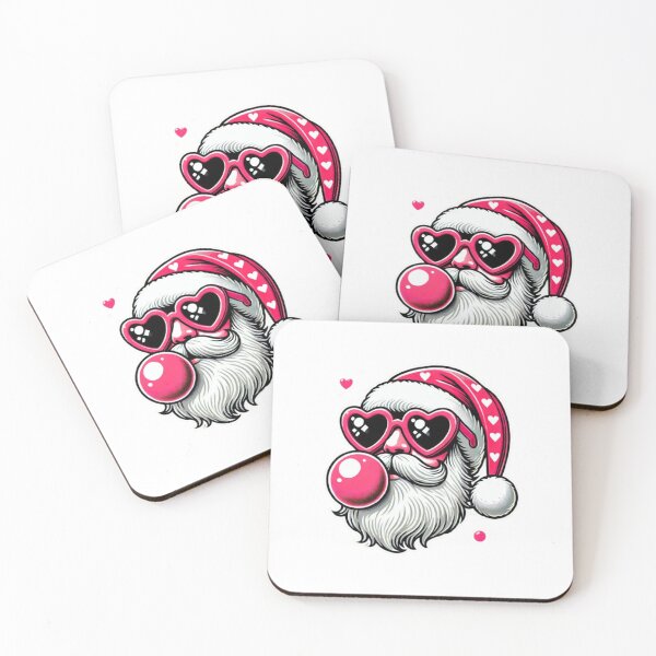 Item preview, Santa with Heart Sunglasses and Bubble Gum – Fun and Festive Christmas Design designed and sold by GemBob Creations.