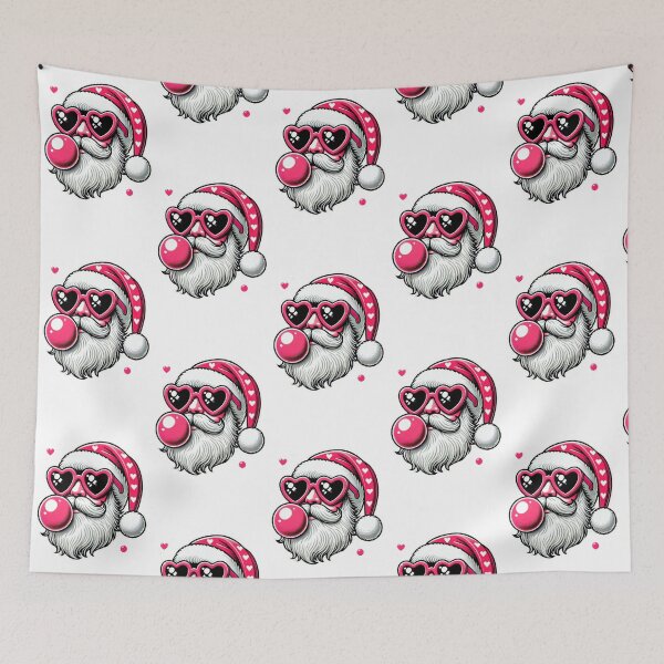 Item preview, Santa with Heart Sunglasses and Bubble Gum – Fun and Festive Christmas Design designed and sold by GemBob Creations.