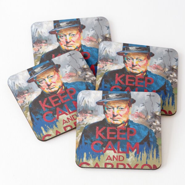 Item preview, Winston Churchill Quote Keep Calm and Carry On 1 designed and sold by yumas.