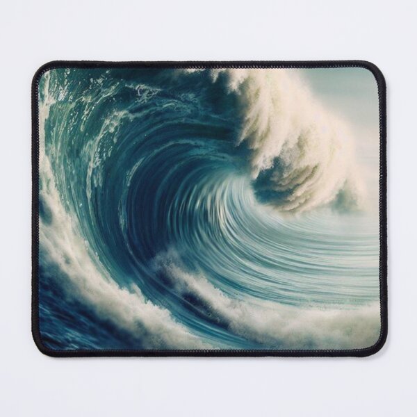 Item preview, ia generate, surfing big giant tsunami wave designed and sold by luiddesigns.