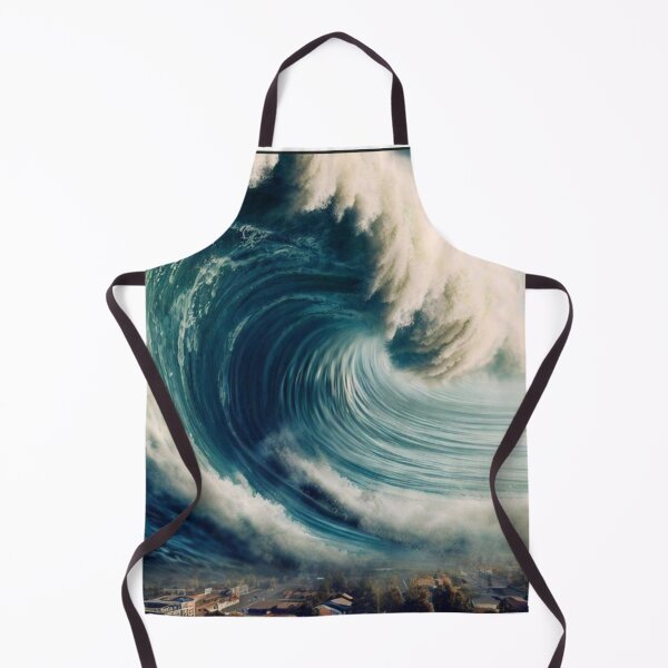 Item preview, ia generate, surfing big giant tsunami wave designed and sold by luiddesigns.
