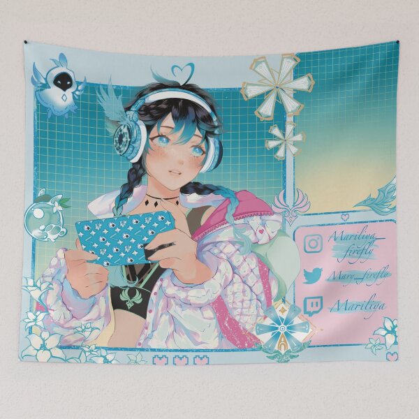 Item preview, Venti streamer - genshin impact designed and sold by Mari-Firefly.
