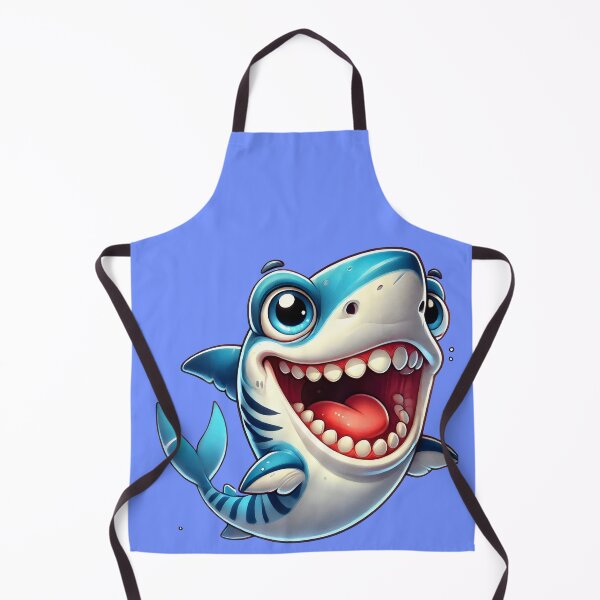 Item preview, Adorable Cartoon Shark with Big Smile – Cute Ocean Animal Illustration designed and sold by Pastel-Pulse.