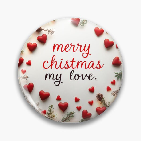 Item preview, Merry Christmas, My Love with Heart Details designed and sold by Ric-Rach.