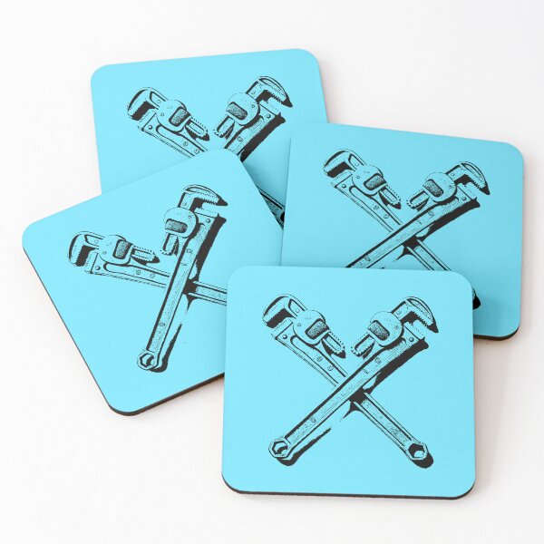 Item preview, Rugged Crossed Pipe Wrench Graphic  designed and sold by MintPixDesigns.