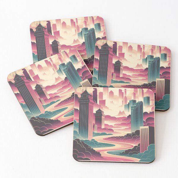 Item preview, Chongqing Vintage Travel Poster designed and sold by TravelerRat.