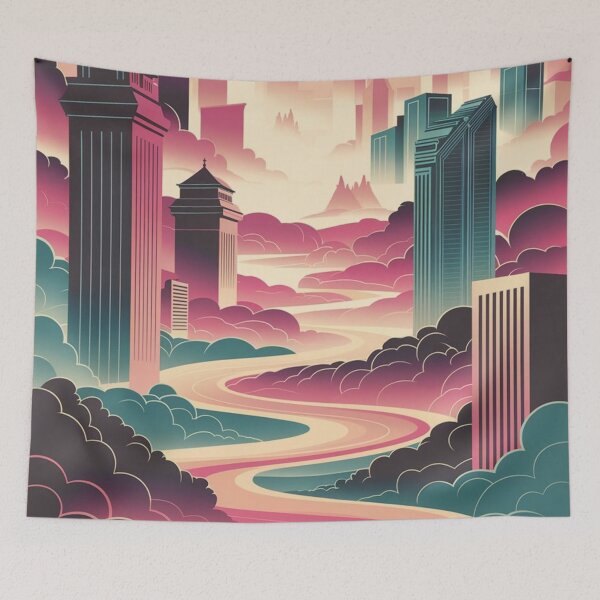 Item preview, Chongqing Vintage Travel Poster designed and sold by TravelerRat.
