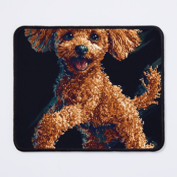 Item preview, Red Poodle in Pixels designed and sold by JuniperFinch.