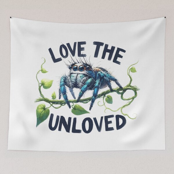 Item preview, Love The Unloved Cute Jumping Spider designed and sold by TomFrontierArt.