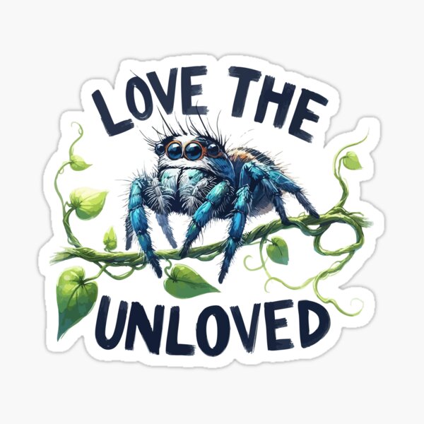 Item preview, Love The Unloved Cute Jumping Spider designed and sold by TomFrontierArt.