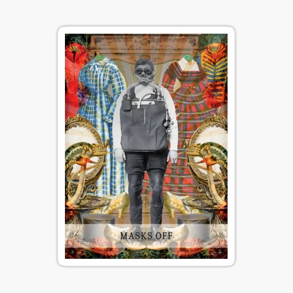 Item preview, Masks Off Authenticity Self Revelation Identity Hidden designed and sold by SoulscapeStudio.