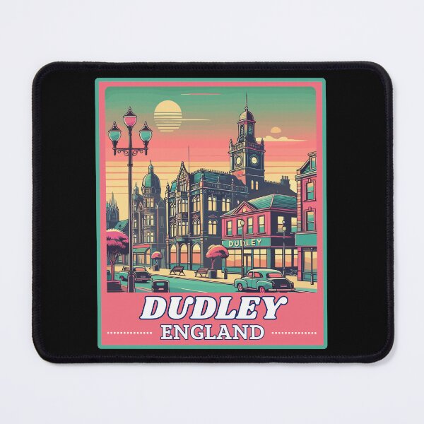 Item preview, Retro Vector Dudley Landscape in England designed and sold by MaateoDesign.