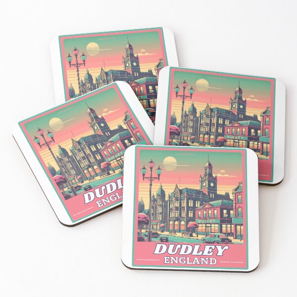 Item preview, Retro Vector Dudley Landscape in England designed and sold by MaateoDesign.