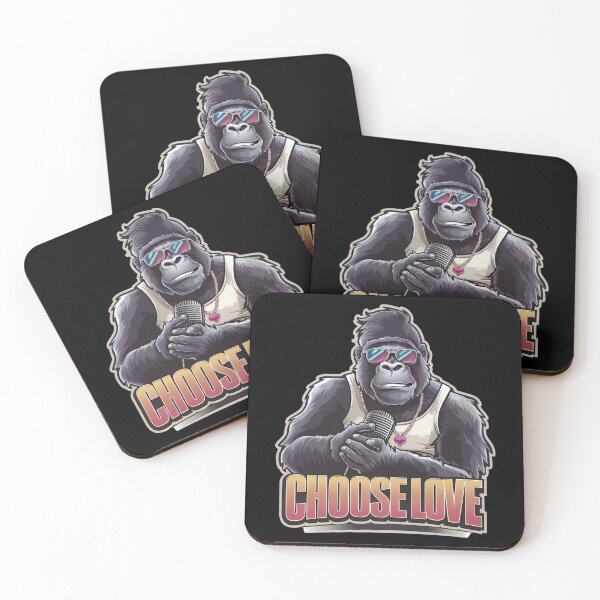 Item preview, Gorilla On The Mic by Just Choose Love  designed and sold by JustChooseLove.