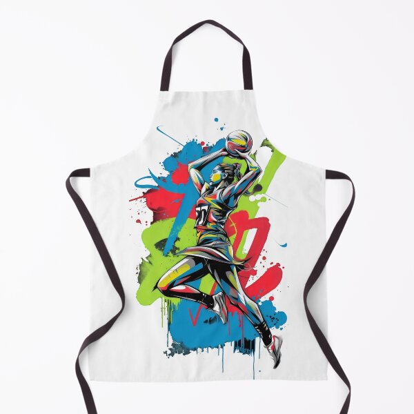Item preview, Graffiti - Netball Player Art style - women's sport - Street Art - netball designed and sold by Pastel-Pulse.