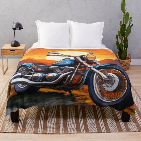 Item preview, Vintage Motorcycle at Sunset designed and sold by RaiyaTees.