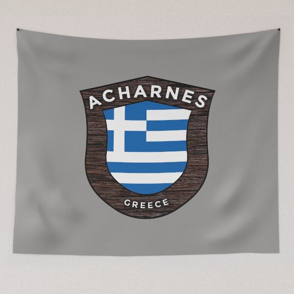 Item preview, Acharnes Greece Emblem Flag designed and sold by World Designs.