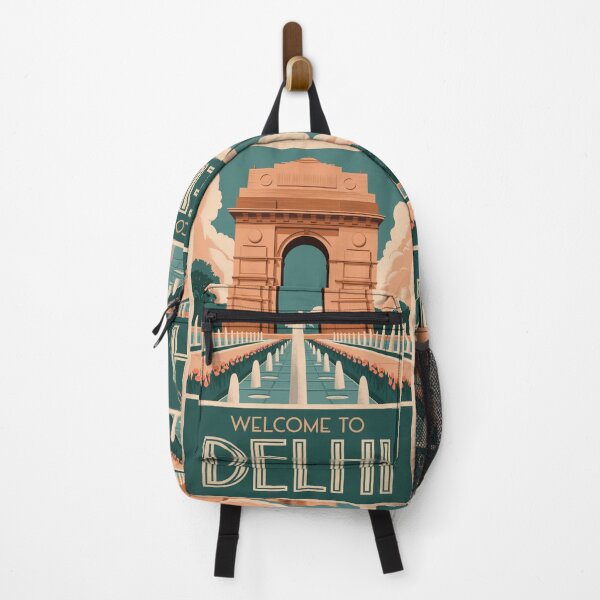 Item preview, Delhi Vintage Travel Poster designed and sold by TravelerRat.