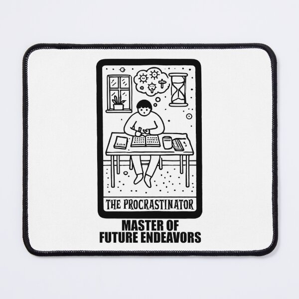 Item preview, Funny Tarot Card The Procrastinator Master of Future designed and sold by TKsTees.