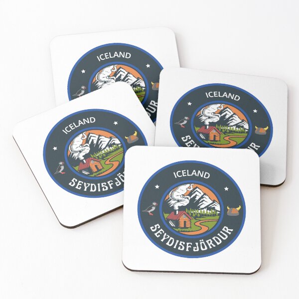 Item preview, Seyðisfjörður Iceland Blue Emblem designed and sold by World Designs.