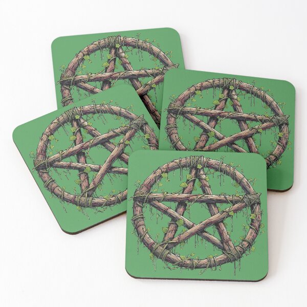 Item preview, Overgrown Pentagram Pentacle designed and sold by RayCrimson.