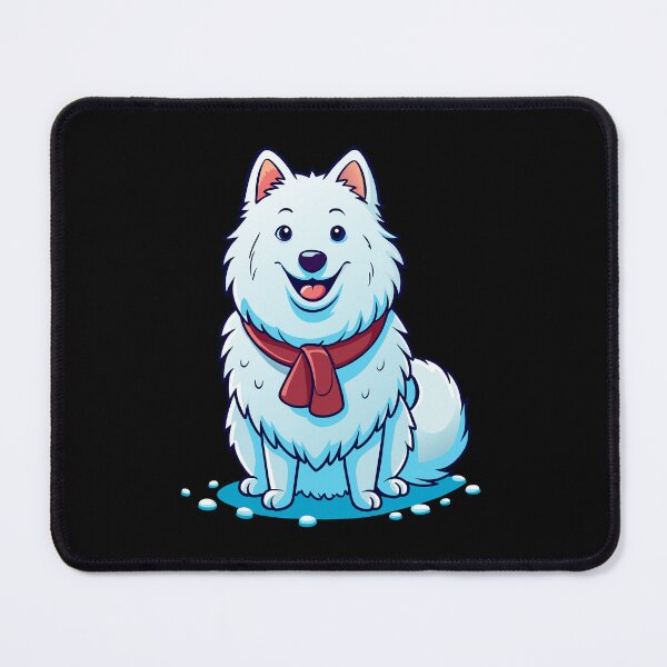 Item preview, Cheerful Samoyed in Snow designed and sold by iwcus.