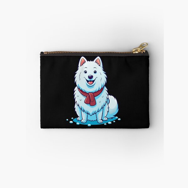 Item preview, Cheerful Samoyed in Snow designed and sold by iwcus.