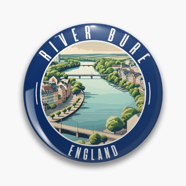 Item preview, Retro River Bure Skyline in England designed and sold by MaateoDesign.