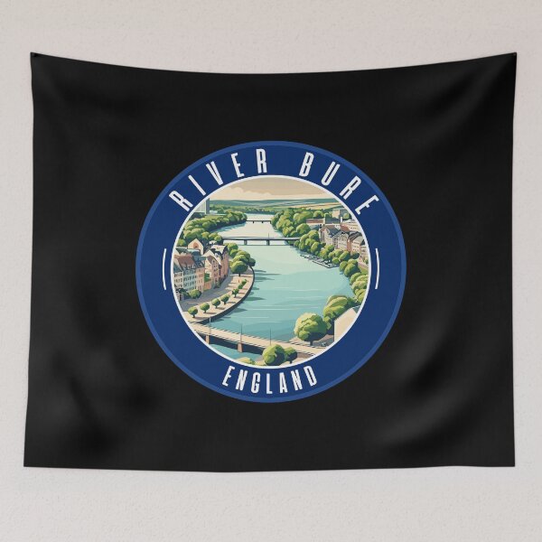 Item preview, Retro River Bure Skyline in England designed and sold by MaateoDesign.