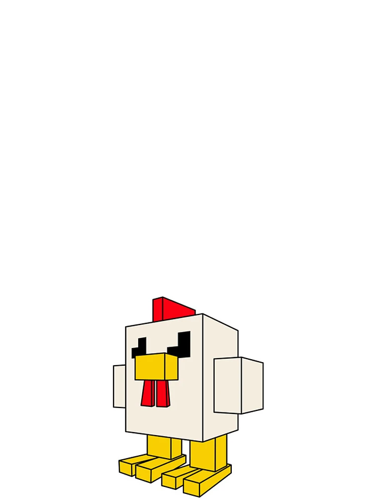 Thumbnail 4 of 4, iPhone Case, Minecraft Chicken designed and sold by Reesh-Store.