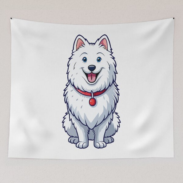 Item preview, Happy Grinning Samoyed designed and sold by iwcus.
