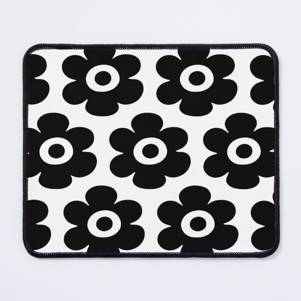 Item preview, Mid Century Modern Floral Pattern Black & White designed and sold by tonymagnerart.