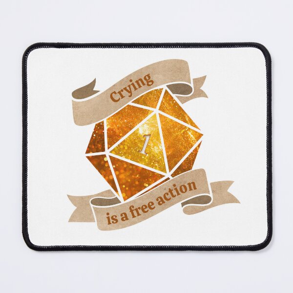 Item preview, Crying is a free action Nat1 (Gold) designed and sold by Not A Mimic Creations.