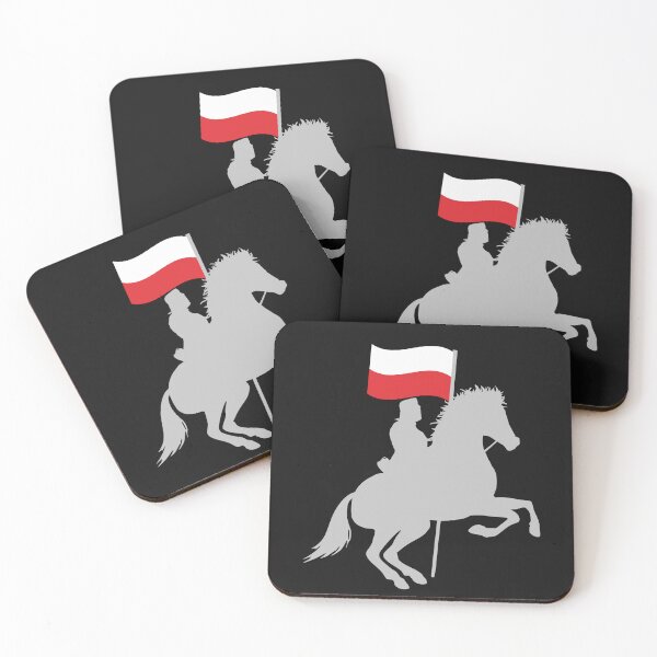 Item preview, Polish Soldier Polish Pride Horse Rider Flag for Heritage Lovers designed and sold by Anniko Art Studio.