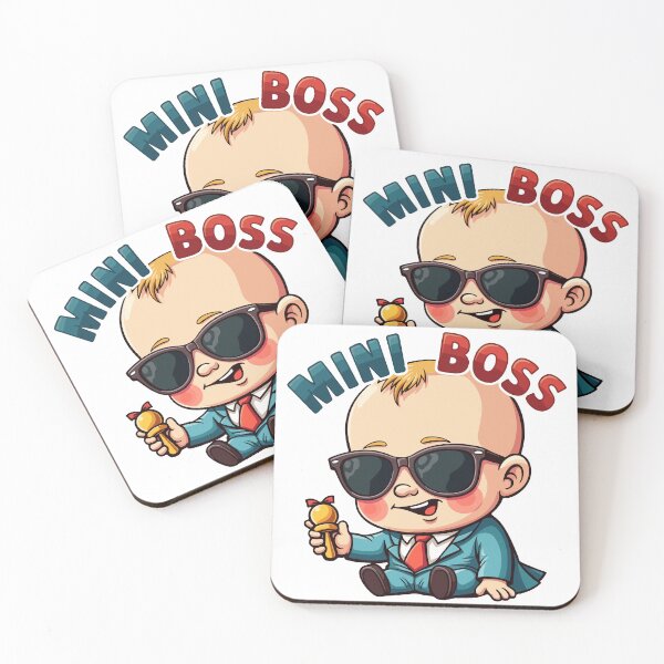 Item preview, Adorable Mini Boss Sticker | Cartoon Baby Dressed Like a Boss designed and sold by RecortShirt.