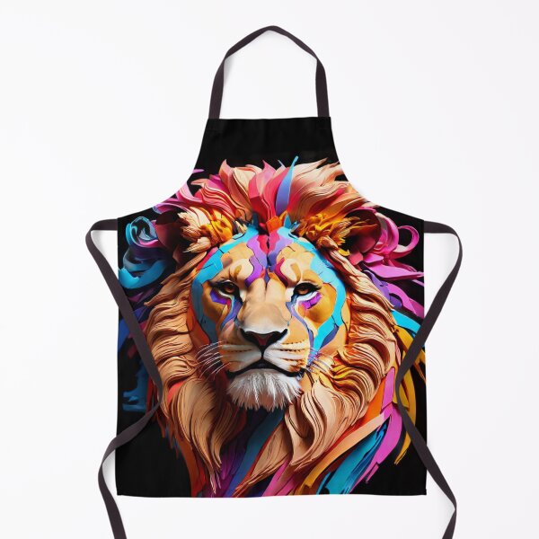 Item preview, Regal Stare Colorful Lion Art designed and sold by Rothnaric.