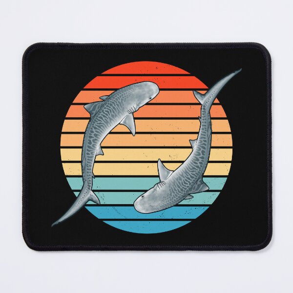 Item preview, Tiger Shark Retro designed and sold by NicGrayGraphic.