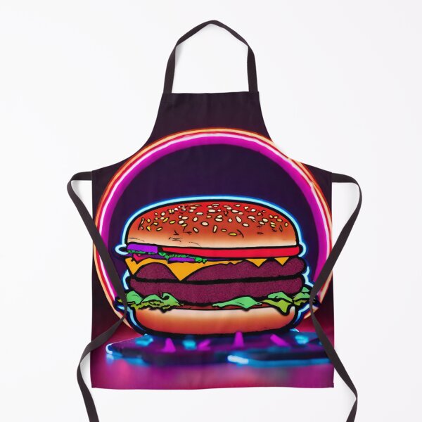 Item preview, Neon cheeseburger designed and sold by seahorse crossing.