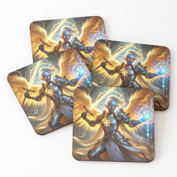 Item preview, Female Aasimar Paladin designed and sold by Johnny MeatShield.