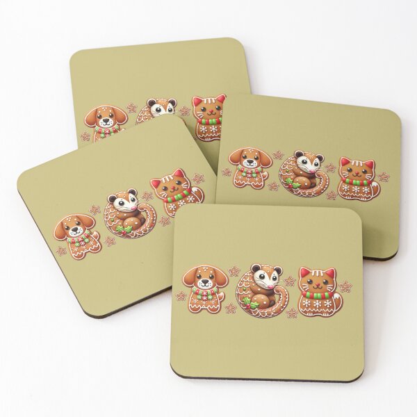 Item preview,  Christmas animals Holiday baking gingerbread enthusiasts designed and sold by Meandmyshop.