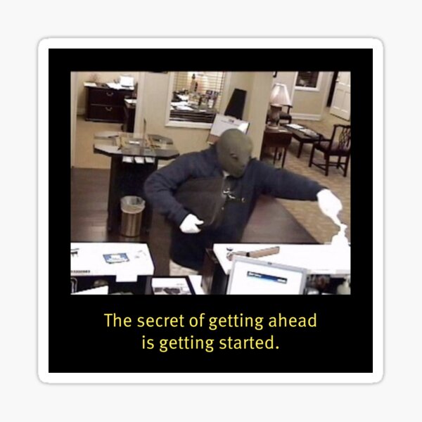 Artikel-Vorschau von The secret of getting ahead is getting started., designt und verkauft von zu-verschenken.
