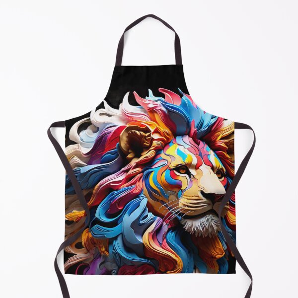 Item preview, Majestic Profile Vibrant Lion Side View designed and sold by Rothnaric.