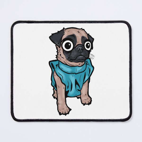 Item preview, Pug blue shirt puppy designed and sold by turddemon.