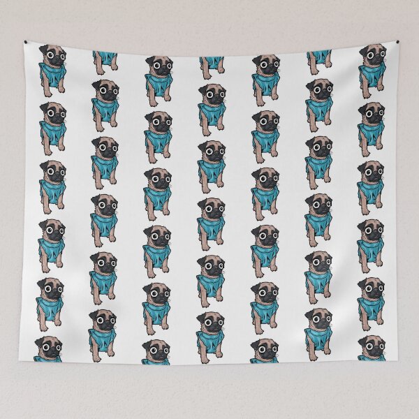 Item preview, Pug blue shirt puppy designed and sold by turddemon.