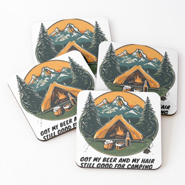 Item preview, Beer and camping  designed and sold by Luluoliver.