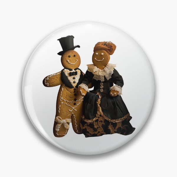Item preview, Victorian Gingerbread Couple - Holiday Elegance designed and sold by BeautyPulse.