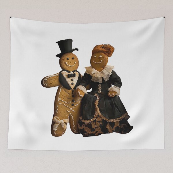 Item preview, Victorian Gingerbread Couple - Holiday Elegance designed and sold by BeautyPulse.