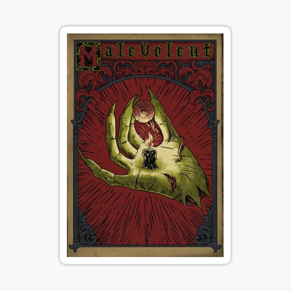 Hand of Malevolence: Red Poster Sticker