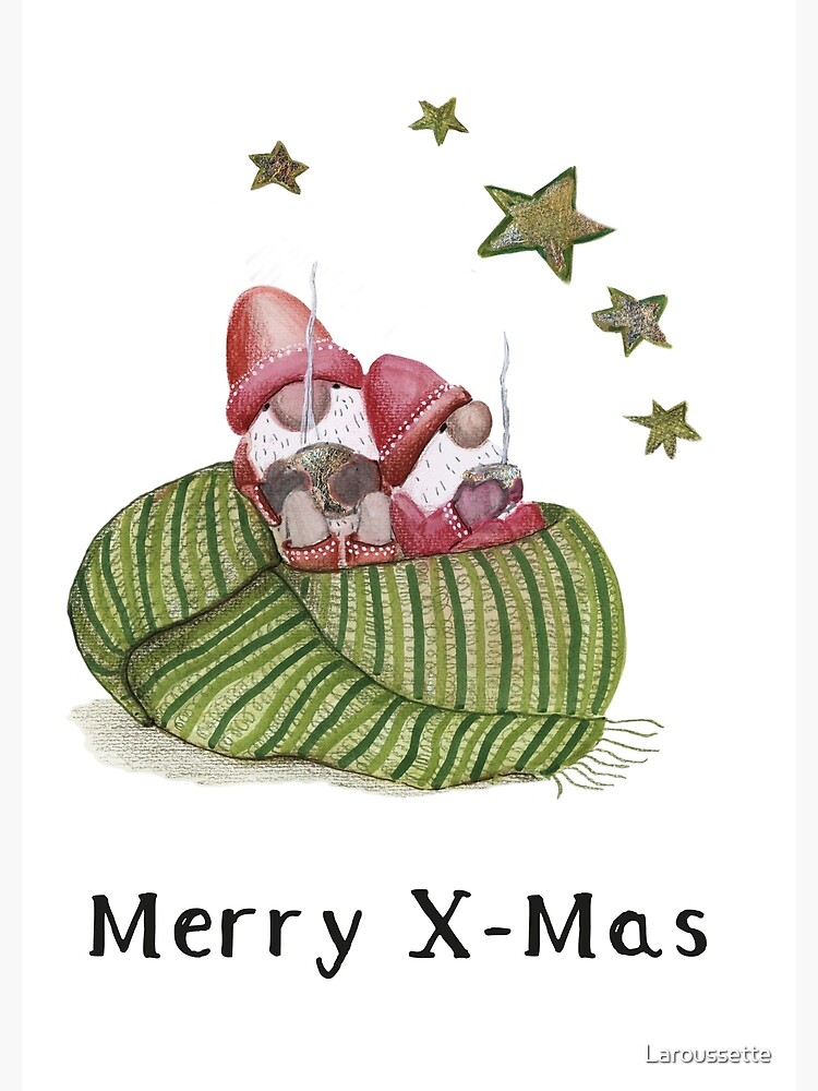 Thumbnail 2 of 2, Postcard, the coziest holidays designed and sold by Laroussette.
